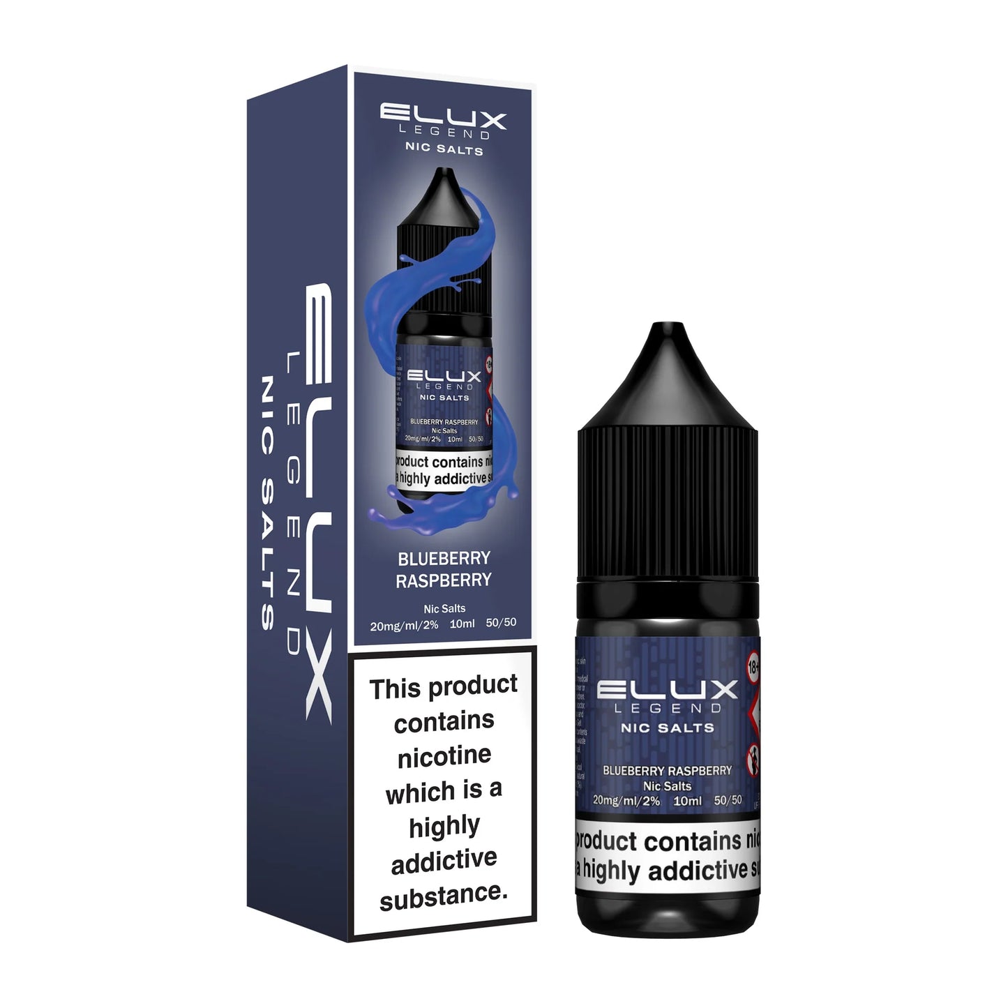 Elux Legend Blueberry Raspberry 10ml Nic Salt E-Liquid – 10mg & 20mg
