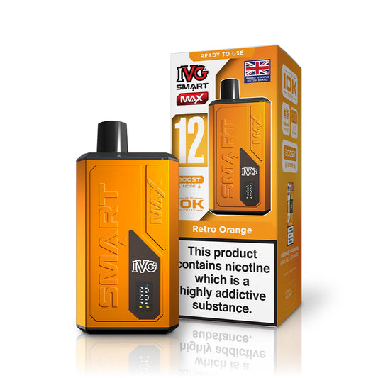 IVG SMART MAX 10K Vape- RETRO ORANGE STARTER KIT