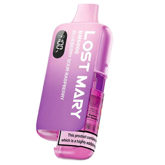 Lost Mary 6000k Vape- Blueberry Sour Raspberry Prefilled Starter Kit