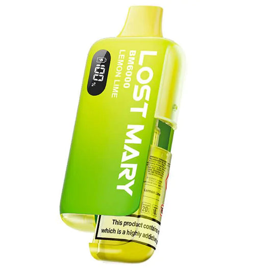 Lost Mary 6000k Vape- lemon and Lime Prefilled Starter Kit