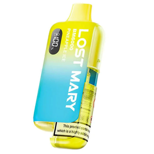 Lost Mary 6000k Vape- Pineapple Ice Prefilled Starter Kit
