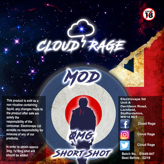 Cloud Rage - Mod 50ml Shortshot