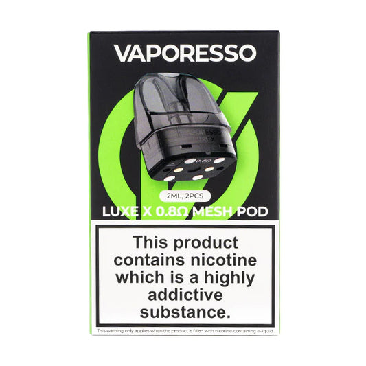 Vaporesso- Luxe X Replacement Pods 0.8/0.6/0.4 Ohm 2 Pack