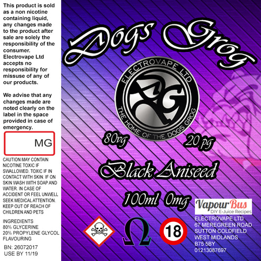 Dogs Grog Black Aniseed