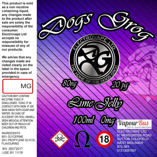 Dogs Grog - Lime Jelly
