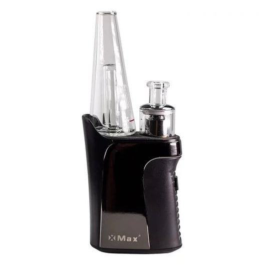 XMax Qomo – Compact Electric Dab Rig (Ceramic Bucket, Mini Glass Bubbler)