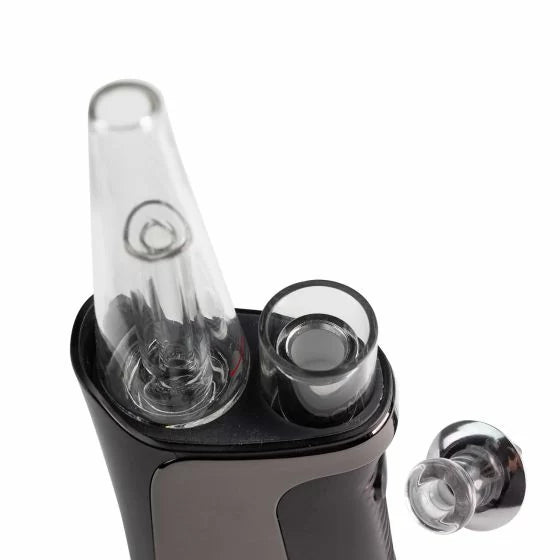 XMax Qomo – Compact Electric Dab Rig (Ceramic Bucket, Mini Glass Bubbler)