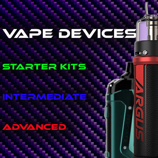 a selection of vape devices