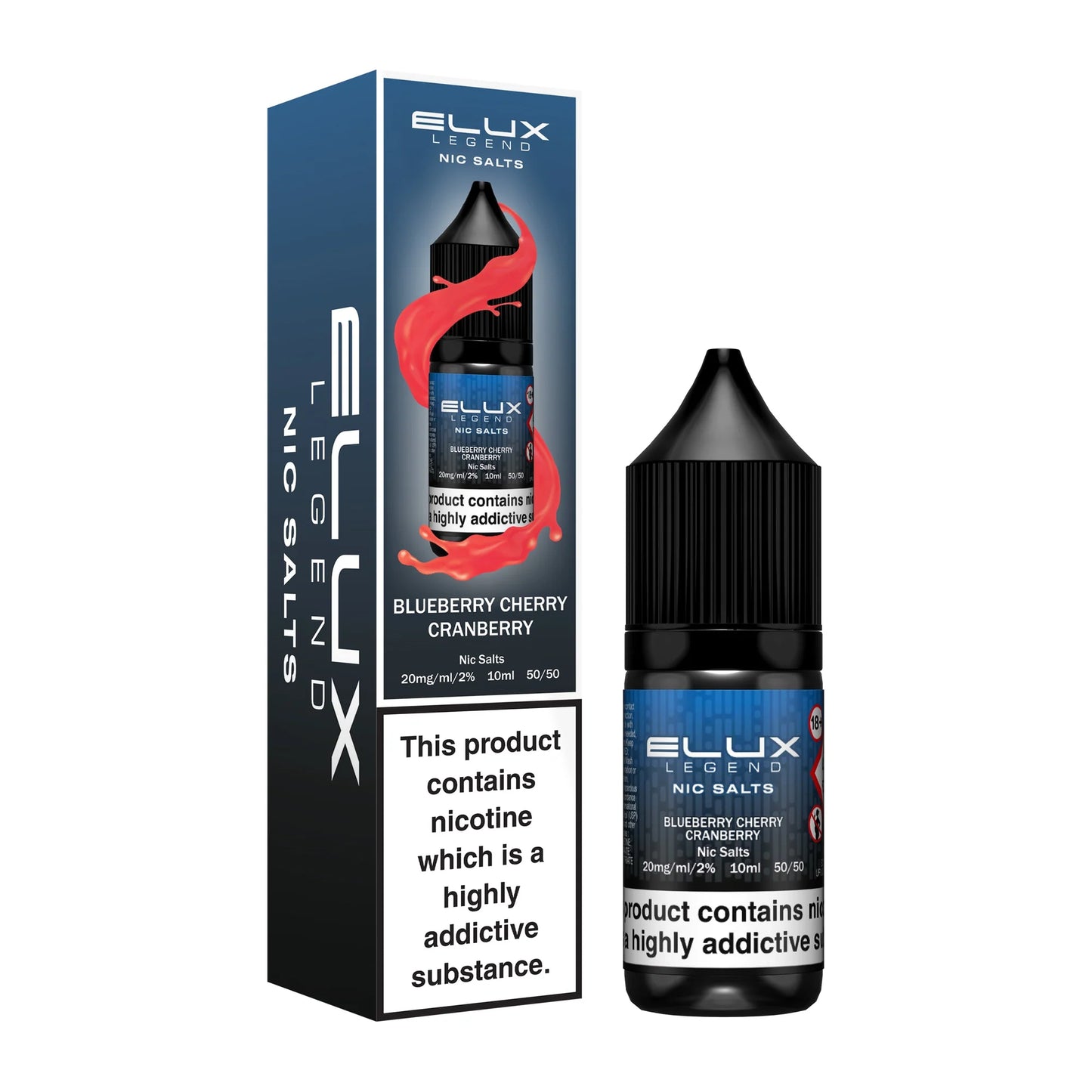 Blueberry Cherry Cranberry - Elux Legends 10ml Nic Salts