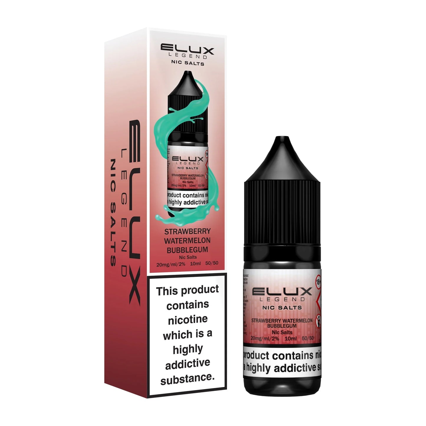 Strawberry Watermelon Bubblegum - Elux Legends 10ml Nic Salts