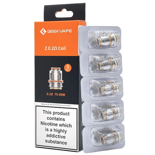 Replacement Coil for Geekvape Z Coil 0.2/0.25/0.4 Ohm 5 Pack