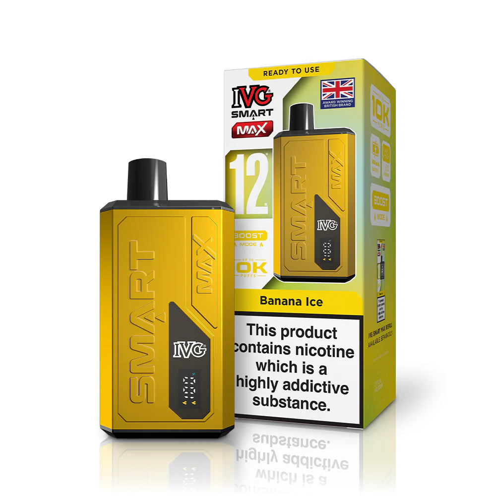 IVG SMART MAX 10K Vape- BANANA ICE STARTER KIT