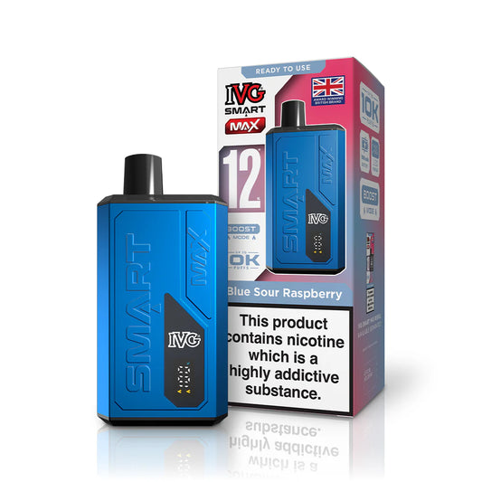 IVG SMART MAX 10K Vape- BLUE SOUR RASPBERRY STARTER KIT