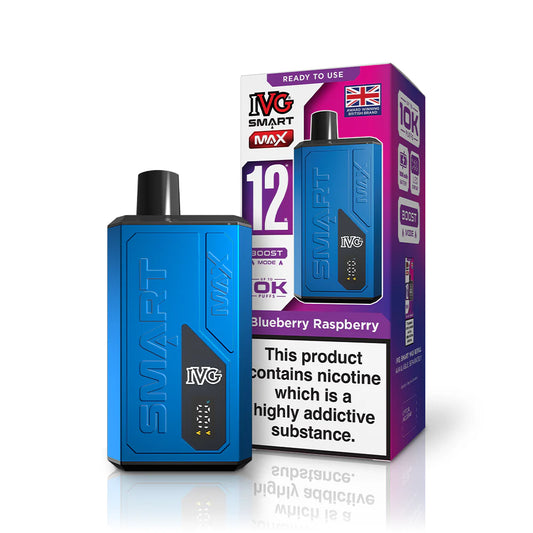 IVG SMART MAX 10K Vape- BLUEBERRY RASPBERRY STARTER KIT