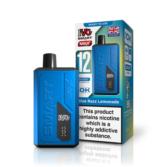 IVG SMART MAX 10K Vape- BLUE RAZZ LEMONADE STARTER KIT