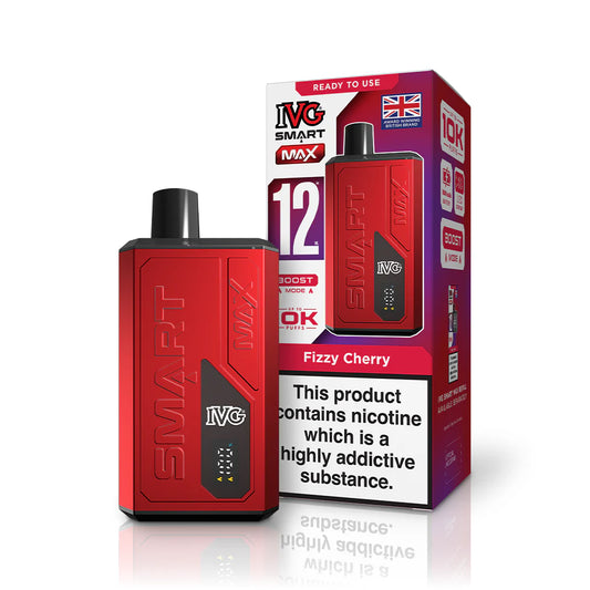 IVG SMART MAX 10K Vape- FIZZY CHERRY STARTER KIT