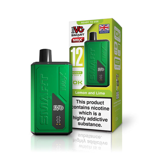 IVG SMART MAX 10K Vape- Lemon and Lime STARTER KIT