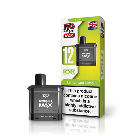 IVG SMART MAX 10K Vape- LEMON AND LIME Refill Pod