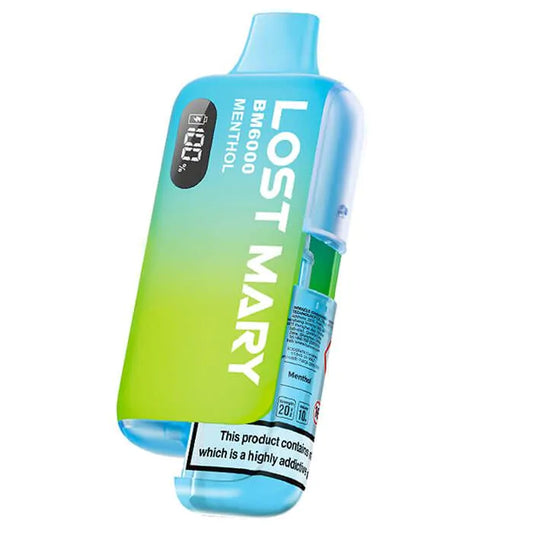 Lost Mary 6000k Vape- Menthol Prefilled Starter Kit