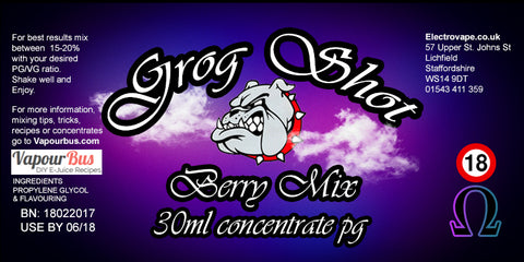 30ml Grog Shot Concentrate - Berry Mix