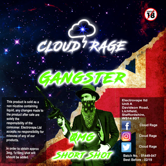 Cloud Rage - Gangster 50ml Shortshot