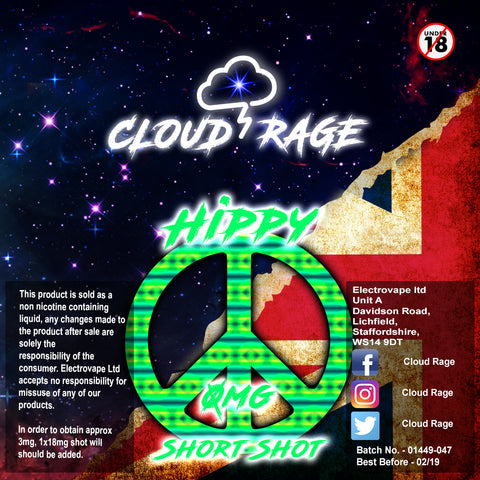 Cloud Rage - Hippy 50ml Shortshot