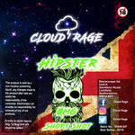 Cloud Rage - Hipster 50ml Shortshot