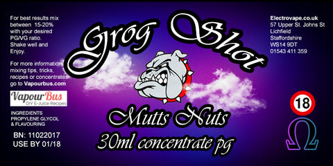 30ml Grog Shot Concentrate - Mutts Nuts